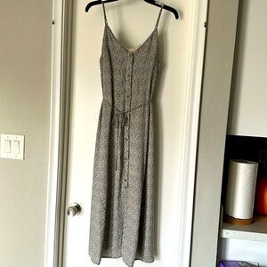 Flowy animal polka dot tank dress